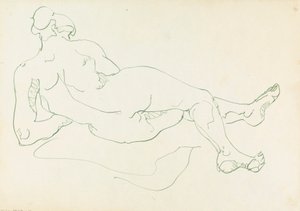 Reclining Female Figure by Henri Gaudier Brzeska