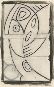 Relief Design of an Abstract Female Figure by Henri Gaudier Brzeska