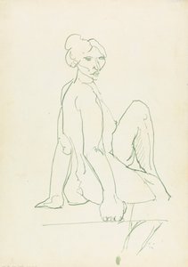 Seated Female Figure by Henri Gaudier Brzeska