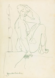 Seated Female Figure by Henri Gaudier Brzeska