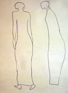 Silhouettes (Promenaders) by Henri Gaudier Brzeska