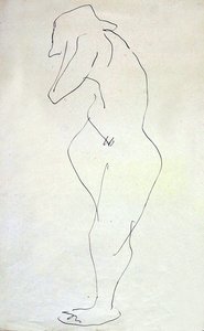 Sophie Nude, Turning Away by Henri Gaudier Brzeska