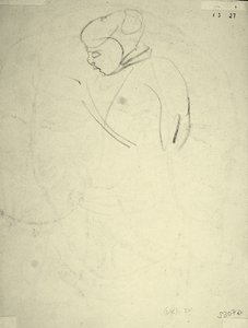 Study of a Woman looking down by Henri Gaudier Brzeska