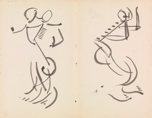 Two Dancing Figures by Henri Gaudier Brzeska