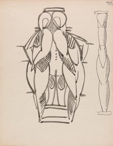 Two Studies for a Sculptural Column by Henri Gaudier Brzeska