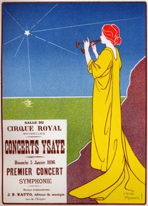 Concerts Ysaye at the royal circus in Brussels by Henri Georges Jean Isidore Meunier