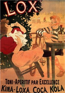 Lox Toni-Aperitif par Excellence. Kina-Loxa, Coca, Kola, 1895 by Henri Georges Meunier