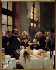 Dr. Jules Emile Pean Teaching at Saint Louis Hospital His Discovery of the Pinching of Ships (Before the Operation) by Henri Gervex