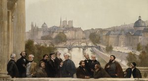 Panorama of the Century: Dupré, Rousseau, Isabey, Millet, Couture, Daubigny, Diaz, Corot, Troyon, Fromentin, Barye, Decamp, Courbet, Robert-Fleury by Henri Gervex