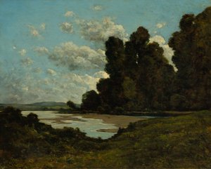 The River Loire at Nevers by Henri Joseph Harpignies