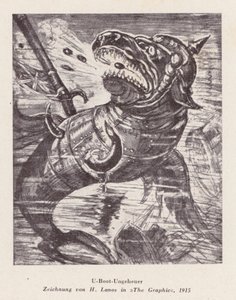 Submarine Monster by Henri Lanos