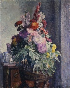 Interior with Bouquet of Flowers by Henri Lebasque