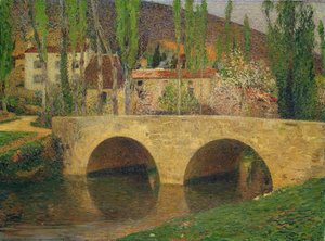 Hamlet by the Bridge by Henri Martin