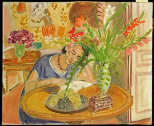 Woman with Gladioli by Henri Matisse