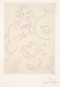 Figure Near the Golden Fish by Henri Matisse