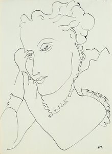 Head of a Woman, Hands Against Her Cheek