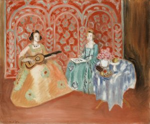 Interior - Two Figures (Musicians) by Henri Matisse