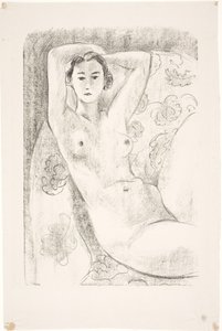 Female Model, Sitting in an Armchair