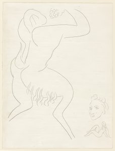 The Afternoon of a Faun: The Faun IV, plate eighteen from Poesies de Mallarmé by Henri Matisse
