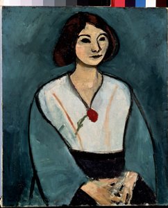Lady in Green (Woman with a Red Carnation) by Henri Matisse