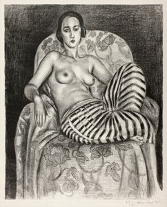 Large Odalisque in Striped Pantaloons by Henri Matisse