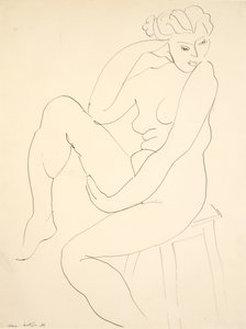 Nude Seated on a Stool