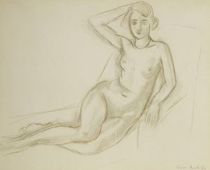 Nude Sitting on a Reclining Chair