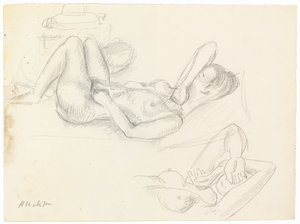 Nude Study, Covered Face