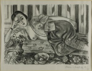Odalisque in Red Satin Pantaloons by Henri Matisse