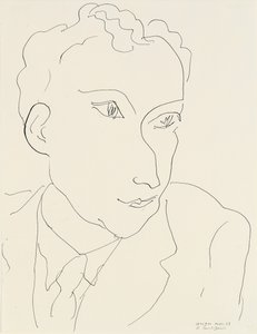 Portrait of Louis Aragon by Henri Matisse