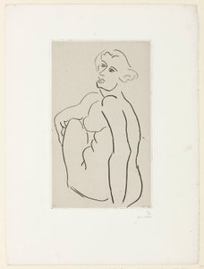 Seated Nude Woman, Three-Quarter View by Henri Matisse