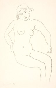 Seated Female Nude Model by Henri Matisse