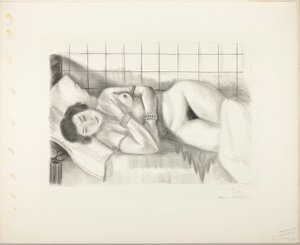 Sleeping Nude, Her Knees Covered by a Shawl by Henri Matisse