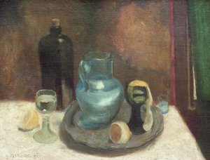 Still Life with a Lemon, or The Blue Carafe