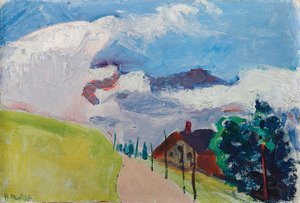 Swiss Landscape (Route from Chezieres to Villars)