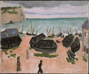 The Boat Huts at Etretat