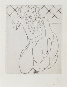 Veiled Oriental Woman Kneeling by Henri Matisse