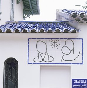 View of the Entrance and Roof of the Chapel of the Rosary, Vence