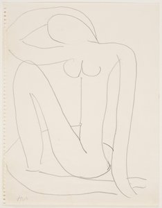 Woman Seated with Arm on Head