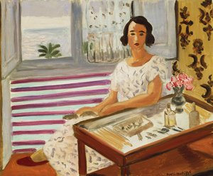 Woman Seated at Her Dressing Table