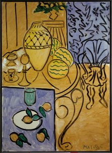 Yellow and Blue Interior by Henri Matisse