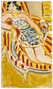 Young Woman on a Sofa