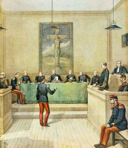 Captain Dreyfus before the Council of War by Henri Meyer