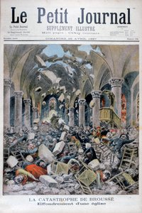 Collapse of a church, Brousse, France, 1897 by Henri Meyer