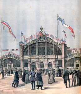 Façade of the Franco-Russian exposition, Moscow