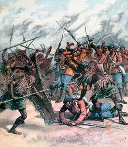 Insurrection in Manpur, India, 1891 by Henri Meyer