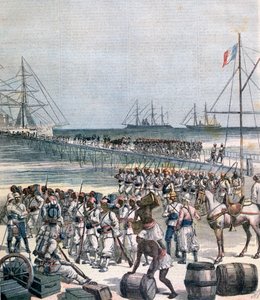 Landing of the Senegalese Troops at the New Wharf in Cotonou, Benin by Henri Meyer