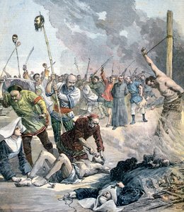 Massacres in China, 1891 by Henri Meyer