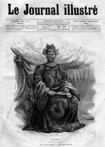 Portrait of Tu-Duc (Tu Duc) (1830-1883) Emperor of Annam (1848-1883) - Cover page of 