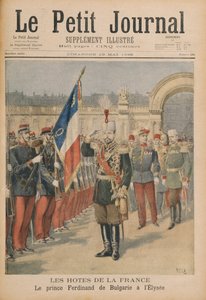 Prince Ferdinand (1861-1948) of Bulgaria at the Elysee Palace, illustration from Le Petit Journal, 10 May 1896 by Henri Meyer